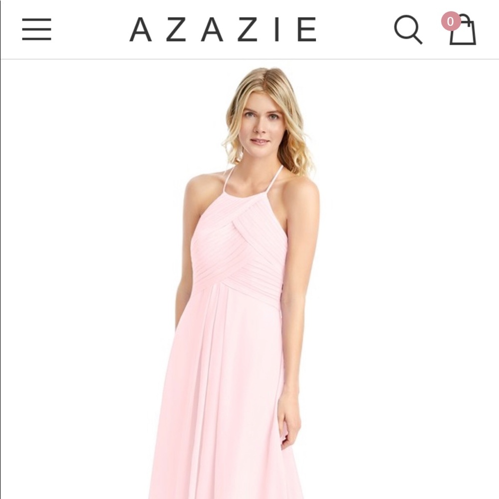 Azazie Blushing Pink Ginger Bridesmaid Dress!